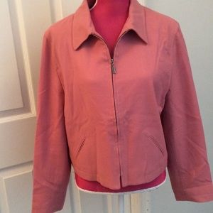 Nordstrom's pink wool jacket